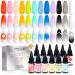 Saviland Airbrush Gel Nail Polish Set: 12 Colours/30ml Classic Cool And Warm Nail Art polish Set Spray Airbrush Paint Gel for Nails No Dilution Gel Polish for French Nail Art Manicure DIY Salon 02-Cool Warm Colors