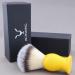 JAG Shaving Razor Brush - Synthetic Silver Spitzhaar Shaving Brush for Men & Women - Yellow Shaving Cream Brush - Perfect Match for Your Razor - Buy Online on GoSupps.com