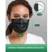 FriCARE Made in USA 4-ply Black Disposable Face Mask - Pack of 50 | ASTM Level 3 Performance Proven | ECOGUARD Technology | Third-Party Lab Tested - Buy Online on GoSupps.com