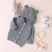 Puseky Baby Knit Sweater Hooded Ears Cardigan Coat 6-12 Months Grey - Buy Online on GoSupps.com