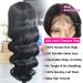 Hedy Body Wave Lace Front Human Hair Wig 22 Pre Plucked with Baby Hair - Natural Black 10A 180% Density Lace Closure - Glueless for Black Women - Buy Online on GoSupps.com