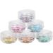Nail Art Glitters Sparkle Glitter Sequins Nail Art Confetti Shining Flake Glitter 6 Boxes for Home DIY Nail Shop - Buy Online on GoSupps.com