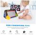 Ibasenice Zerrpiegel Fabric Book & Abdominal Mat with Mirror | Baby Belly Time Reflection Toy for 3-6 Months | Toddler Puzzle Toy - Buy Online on GoSupps.com