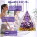 Obidodi Crystal Pyramid Moonstone Energy Tower - Amethyst Lotus Chakra Jewelry for Healing & Meditation - Buy Online on GoSupps.com