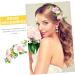 Mikinona 1pc Hair Comb Bride Headdress for Wedding Hair Accessories Bridal Floral Hair Headpiece Hair Clip Bride Wedding Headdress Cloth Artificial Flower Wedding Dress Bridegroom - Buy Online on GoSupps.com