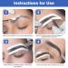 12 Pairs Airbrush Eyebrow Shaping Stickers - Adhesive Stencils for Perfect Eyebrows | Microblading & Brow Mapping Guide | Disposable Templates - Buy Online on GoSupps.com