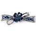 Dalababa hair clips with rhinestones loop jewelry crystal hair jewelry for bride wedding girl party gift (blue) style no. 4