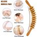 Premium Wood Fascia Roller & Massage Scooter - Beech Muscle Relaxation & Body Shaping Anti-Cellulite Gua Sha - Buy Online on GoSupps.com