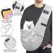 CUBY Reversible Pet Dog Sling Carrier - Hands-free Double-sided Pouch for Puppy and Kitty - Striped Grey - 32x20x8cm - Buy Online on GoSupps.com