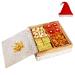 Jaiccha Ghasitaram Christmas Gifts Wooden Metal Box with Almonds Pistachios MEWA Bites and Mango Bites Box with Almonds Pista Mewa Bites Mango Bites Cap