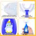 Kids U-Shaped Silicone Training Toothbrush | Penguin, Koala, Duck, Bear Design | 360 Cleaning | Ages 2-12 - Buy Online on GoSupps.com
