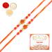 Ghasitaram Gifts Rakhi for Brother Rakhis Online - Set of 2- 6074 Rakhi Thread with 200 GMS of Kaju katli Set of 2 Rakhis with 200 gms of Kaju katli