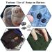 Fuman Forest 100 Sets Sew-on Snap Buttons Metal Fasteners in Black & Silver - 8.5mm, 10mm, 12mm (Fuman-034) - Buy Online on GoSupps.com