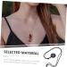 Goohochy Women's Necklace with Safety Buckle & Circle Trailer Stone - Portable Crystal Pendant Jewelry for Festivals - Black 3x3x1cm - Buy Online on GoSupps.com