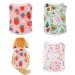 3 pieces of dog shirts breathable puppy dogs shirts fruit patterns Small dog shirt soft cat tank vest t-shirt summer dog clothing pet clothing for small dog cat (pink XL) xl pink