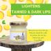 Buy Lip Lightening Exfoliating Lemon Lip Scrub - Removes Lipstick Stains | Coconut Oil & Vitamin E | 100g - International Shipping - Buy Online on GoSupps.com