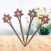 Lurrose Wooden Hair Sticks with Crystal Flowers - 4pcs (Random Color) | Elegant Hair Accessories for International Shipping - Buy Online on GoSupps.com