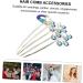 HONMEET Diamond Phoenix Hair Comb Rhinestone Barrettes Flower Girl Hair Clip Flower Girl Barrette Holiday Wedding Hair Comb Bridal Hair Side Comb Bride Wedding Hair Accessories Rhinestones - Buy Online on GoSupps.com