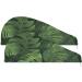 Tropical Green Leaves Hair Towel 2 Pack | Super Absorbent Quick Dry Turbans for Women & Girls - Buy Online on GoSupps.com