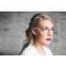 Bevi Stylish Blue Light Reading Glasses Set of 4 for Women - Round Readers with Spring Hinges - Flower Design 2.75x Magnification - Great Value - Buy Online on GoSupps.com
