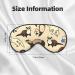Hairy Ferret Print Unisex Sleeping Eye Mask - Soft Adjustable Face Mask for Comfortable Sleep - Buy Online on GoSupps.com