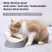 Ravitat Adjustable Elevated Cat Food Bowl - Anti-Slip & Anti-Noise Raised Dish for Indoor Cats - 17 Oz Milky White - Buy Online on GoSupps.com