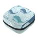 Menstrual Pad Bag with Zipper Ladies Napkin Pouch Tampons Collection Bag for Women and Girls (Whales Sea Anchor)