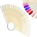150Pcs Nail Swatch Sticks with Metal Split Ring - Beige Color Display for Nail Art Practice and False Nail Samples - Buy Online on GoSupps.com