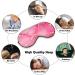 LynaRei Pink Golden Marbling Sleeping Mask - Adjustable Strap Eye Mask for Blocking Light - Buy Online on GoSupps.com