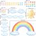 DECOWALL Large Rainbow Wall Stickers - Removable Sun & Clouds Decals for Baby Nursery & Girls Bedroom D cor - Buy Online on GoSupps.com