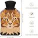 Cartoon Cat Hot Water Bottle with Plush Cover - Hand Warmer for Adults & Kids (26.5x15.3cm) | International Shipping - Buy Online on GoSupps.com