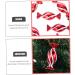 KALLORY 90 Pcs Christmas Red Candy Red Garland Red Ornament Adorable Xmas Hanging Candy Delicate Crutch 7x3cm Red - Buy Online on GoSupps.com