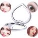 Deksias Heart Shape Mini Pocket Mirror Set with 20PCS Eyeshadow Sponge Applicator - Travel Makeup Compact Mirror (2.8 Inch) - Buy Online on GoSupps.com