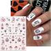JMEOWIO 3D Embossed Halloween Nail Art Stickers Decals Self-Adhesive 5D Cute Pink Moon Ghost Pumpkin Nail Supplies Nail Art Design Decoration Accessories 4 Sheets - Buy Online on GoSupps.com