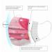 10PCS Valentine Theme Printed Disposable_Face_Masks for Adult 3-ply Face Protection Covering with Elastic Earloop and Nose Clip for Outdoor Comfortable & High Filtration &Ventilation - Buy Online on GoSupps.com