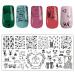 LiBiuty 6Pcs Nail Stamping Plates Sets with Dual Head Stamper & Scraper - DIY Nail Template Stamping Set 037 - Buy Online on GoSupps.com
