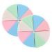 DOITOOL 2 Sets Triangular Sponge Puff Mixture Face Makeup Foundation Esponjas Para Maquillaje Makeup Tool Body Puff Fluffy Washable Puff Foundation Puff Emulsion Flutter Triangle 8.00X8.00X2.00CM Assorted Color