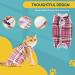 Avont Cat Recovery Suit - 2 Pack Post-Surgery Relaxation Clothing Leakage Protection for Abdominal Wounds - Medium Black/Pink Plaid - Buy Online on GoSupps.com