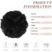 FESHFEN Messy Bun Hair Piece Scrunchie Synthetic Curly Chignon Ponytail Extension - Off Black - 38g - Women/Girls/Kids - Buy Online on GoSupps.com