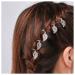 Inilbran Vintage Leaf Dreadlocks Hair Rings Silver Leaf Pendant Hair Braid Rings Tiny Leaf Dreadlocks Ring Hair Braid Decorative Dreadlock Headwear Hair Accessories for Women and Girls Headdress Style A
