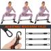 Ankle Resistance Bands Set with Cuffs | Glutes & Legs Workout Equipment | Grey | For Home Gym | Men & Women - Buy Online on GoSupps.com