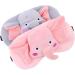 DOITOOL 2Pcs Flannel Elephant Sleep Mask Set - Soft Eye Cover for Men & Women | Pink Grey - Buy Online on GoSupps.com