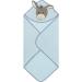 Sterntaler Emmi Hooded Towel for Baby & Children - Embroidered Bath Towel 80x80 cm Donkey Blue 1 Pack - International Shipping Available - Buy Online on GoSupps.com
