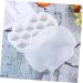 Alipis 2pcs 12 Silicone Molds Ice Molds Cocktail Ice Making Mould Refrigerator Ice Mold Ice Tray Ice Cubes 13X9 CM White - Buy Online on GoSupps.com