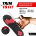 Height Increase Insoles for Men - 1 Inch Shoe Lifts & Boosters | Comfortable Trim-to-Fit Inserts for Enhanced Height (Men's 8-9.5 - Buy Online on GoSupps.com