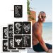 Henna Tattoos Stencils - 10 Large Temporary Tattoo Templates for Men, Boys, Adult & Teens - Buy Online on GoSupps.com