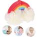 Ipetboom 1pc Rainbow Bath Ball Shower Pouf Shower Back Scrubber Metal Hairpin Stick Infant Tub Irish Accessories for Women Animal Pouf Loofah Kids Sponge Makeup Take a Bath Child - Buy Online on GoSupps.com