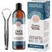 GuruNanda Coconut & Peppermint Oil Pulling with Tongue Scraper - Advanced Formula for Fresh Breath & Healthy Teeth - Buy Online on GoSupps.com