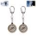 Pocket Compass Vintage Portable Pocket Compass Keychain Mini Compass Compass 2 Pieces Durable Friends Colleagues Family