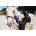 Premium Genuine Leather 18 Horse Crop Jump Bat with Black Handle - Equestrian Fiberglass Rod for English Training - Buy Online on GoSupps.com